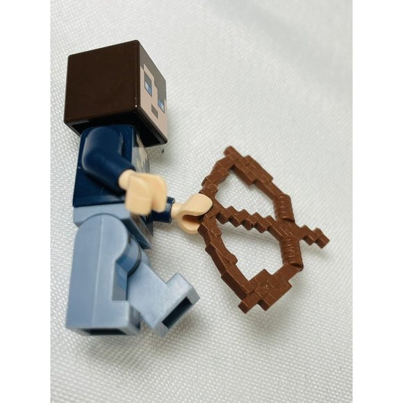 LEGO Minifigure Minecraft Skin 8 Pixelated With Bow Loose Lot Of 2 Toys - Picture 6 of 12